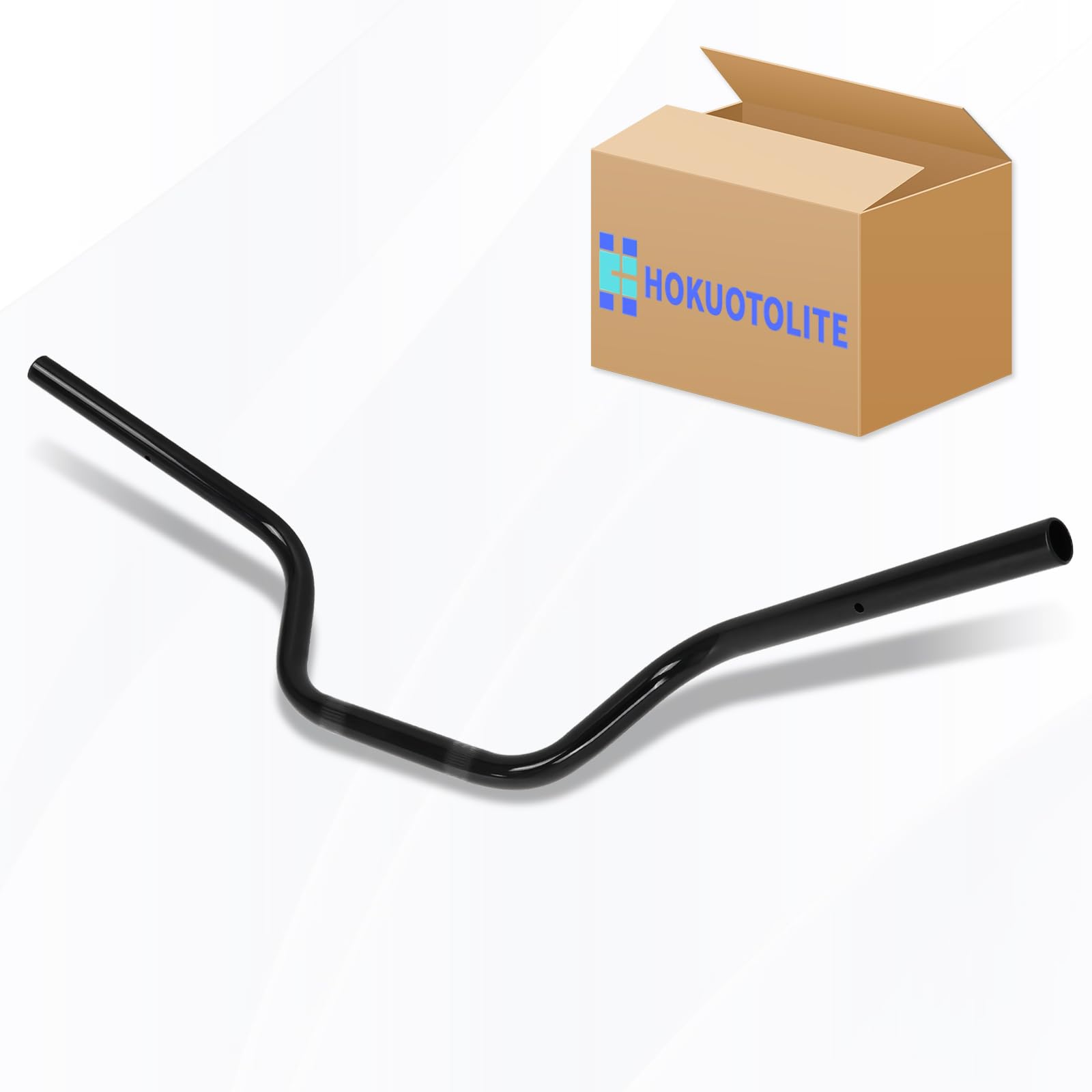 Kierownica 7/8" 22 mm z wysokim stanem drag bar motocykl cruiser rower pasuje do Harley, Honda Yamaha, Suzuki, Kawasaki Triumph, czarna