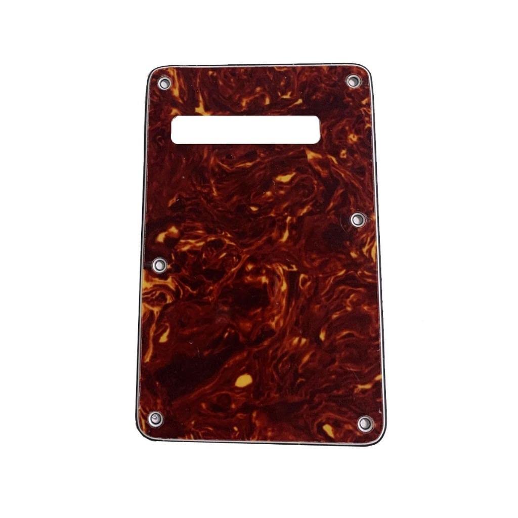 Dopro Strat Guitar Back Plate ST Trem Tremolo Cover for USA/Mexican Standard FD Stratocaster VintageTortoise