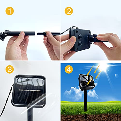 Ovker Catena Luminosa Esterno Solare, 11M 60 LED