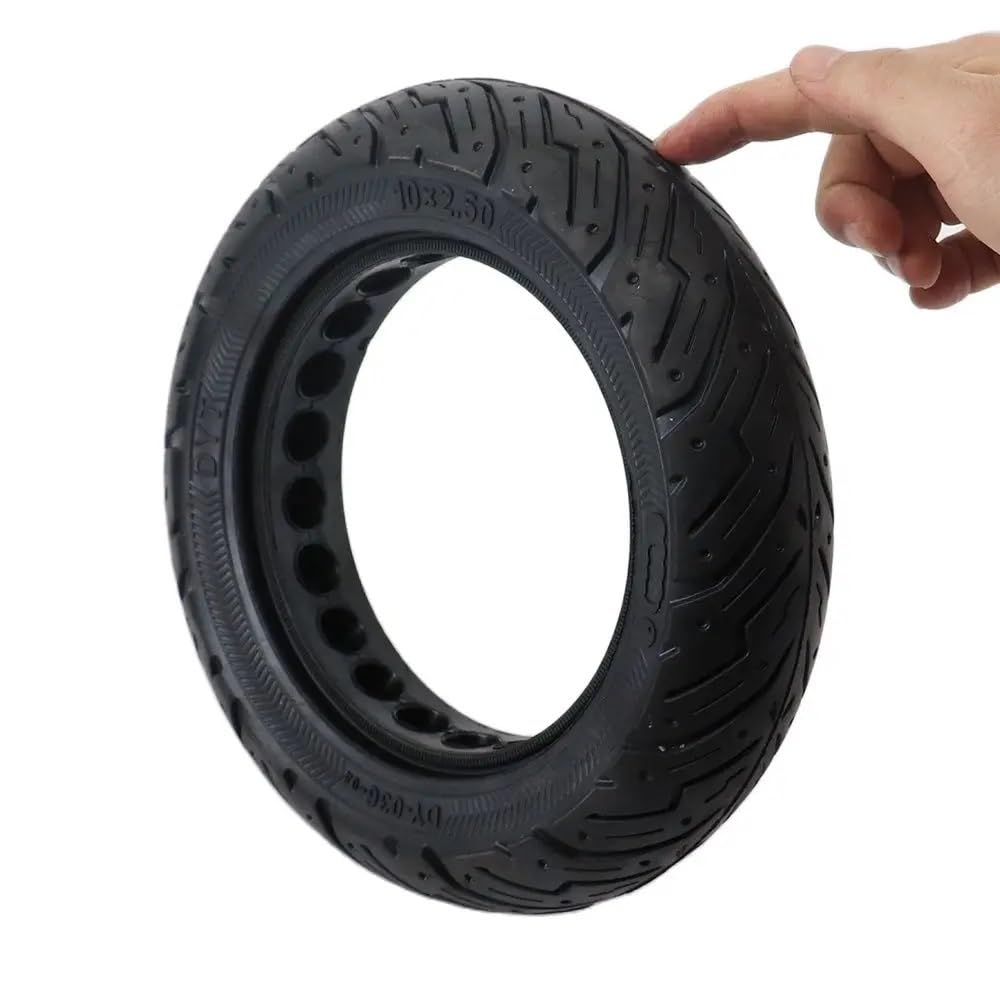 Neumático para Patinete eléctrico Neumático Macizo de 10 Pulgadas 10x2,5 10x2,50 Neumático Macizo no neumático para Patinete eléctrico Piezas para Ruedas eléctricas de Coche de Equilibrio Rueda para