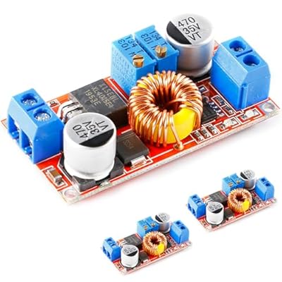 JESSINIE 3pcs XL4015 5A DC-DC Step Down Charger Modules, CC CV Lithium...