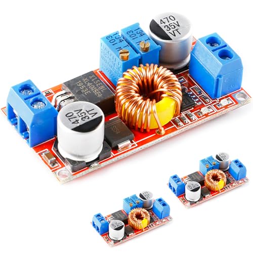 JESSINIE 3pcs XL4015 5A DC-DC Step Down Charger Modules, CC CV Lithium Battery Charging Board, LED Power Converter
