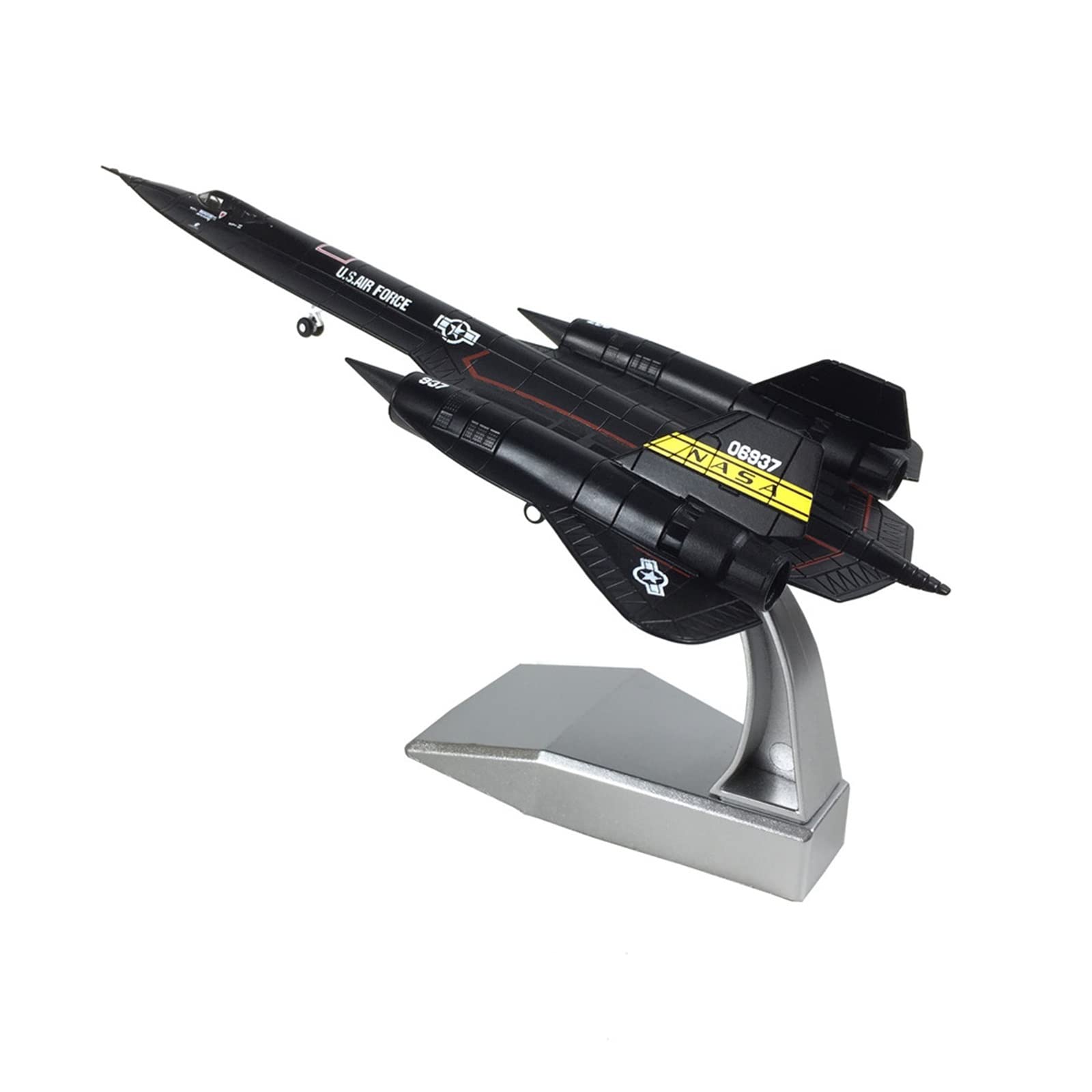 for US Military SR-71 Blackbird Reconnaissance Aircraft 1/144 Model with Stand Aircraft Collection Graphic Display