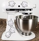 Tasty Marshmallows Kitchenaid Mixer Mixing Machine Decal Art Wrap Stickers