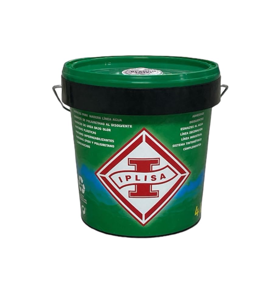 IPLISA Pintura plástica Blanca Mate, Supercubriene y Lavable, para interior y exterior 4L (PL-60)