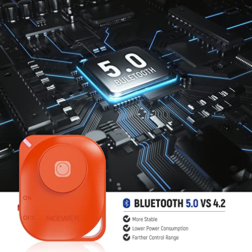 NEEWER RT116 Wireless Bluetooth Remote Camera Shutter Release Control with Lanyard - Image 2