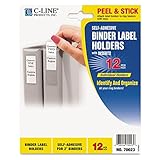 C-Line Self-Adhesive Binder Label Holders for 2