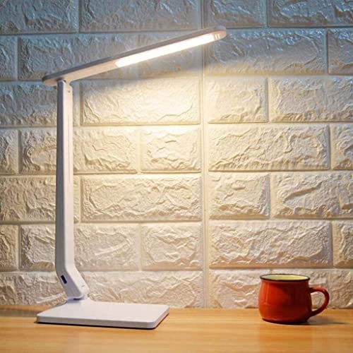 Lampe de bureau LED décorative blanche avec gradation tactile et alimentation USB - 7