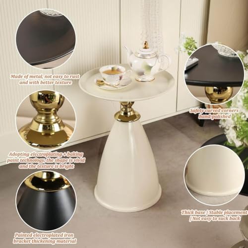 Table d'appoint ronde pour petits espaces, la solution gain de place pour appartement - 7