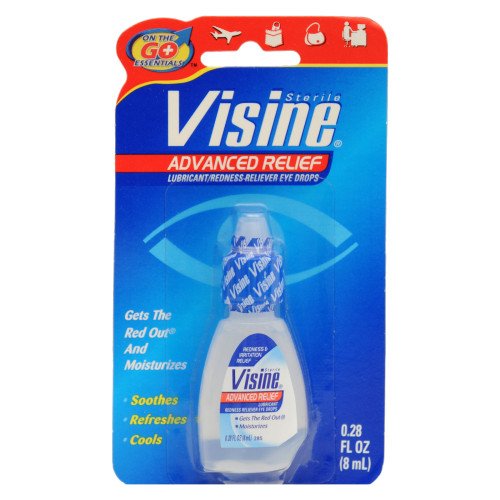 Visine Advanced Relief Eye Drops 0 28 oz