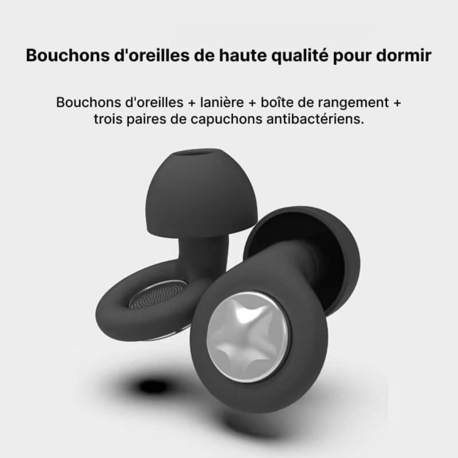 Budsnuji Bouchon Oreille, Bouchon D'oreille pour Dormir Réutilisables (1)
