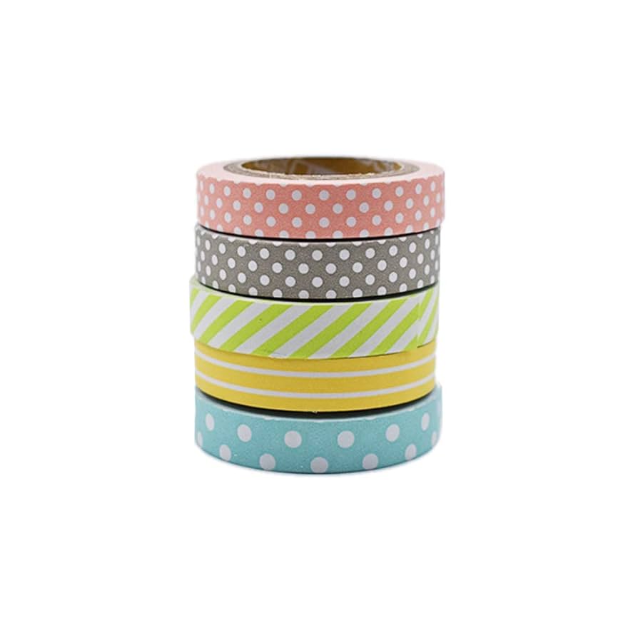 新品★ melomoon デコレーションクリーム　マスキングテープ　5本セット 新品☆ melomoon デコレーションクリーム マスキングテープ 5本