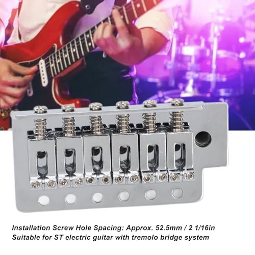 52.5mm Electric Guitar Tremolo Bridge,Guitar Tremolo Bridge Set,Electric Guitar Accessories,Left Handed Vintage for ST Guitars - Image 4