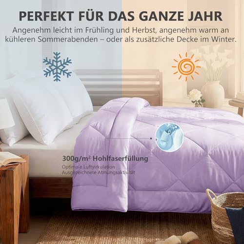 CozyLux Bettdecke 240x260 cm Lavendel für 4 Jahreszeiten – Ansicht 3