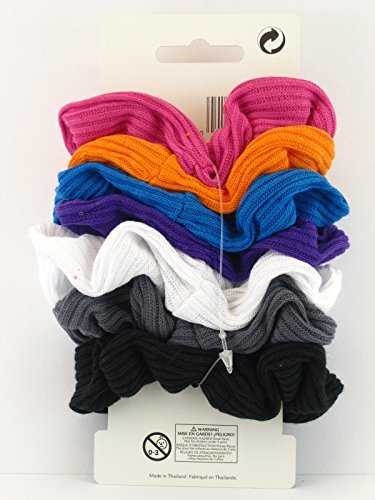 Goody Ouchless Ribbed Scrunchies - 7 Pcs.