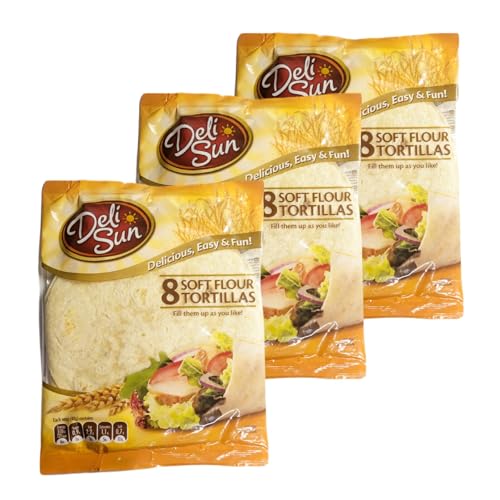 デリサン【トルティーヤ】 320g(8枚入り)×3袋セット 本格タコス用 小麦粉 トルティーヤ スペイン産 常温保存可能・冷凍保存可、タコス、ナン、小麦粉 トルティーヤ、スペイン産 トルティーヤ、冷凍保存 トルティーヤ、本格タコス、タコス 用 トルティーヤ
