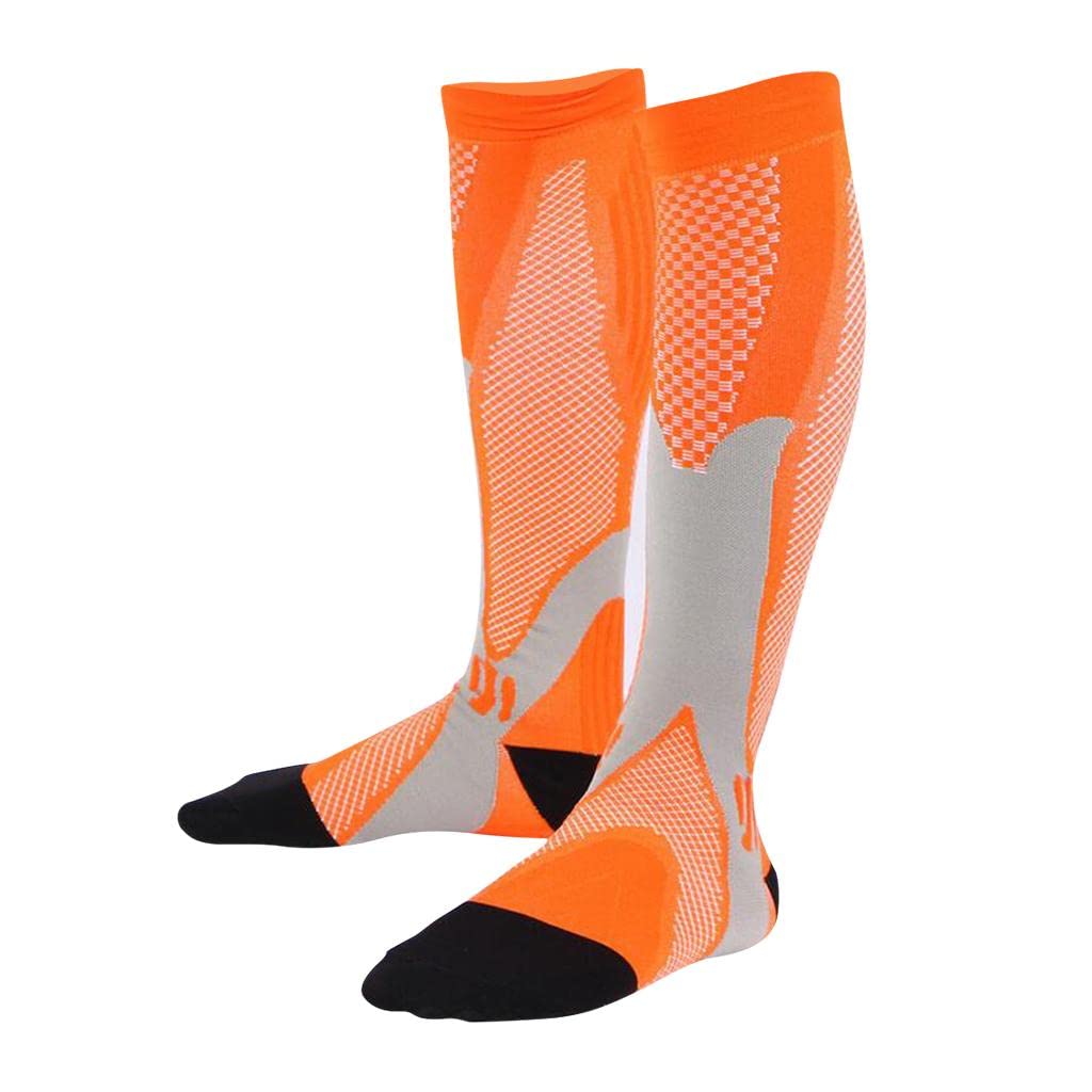 CLUB BOLLYWOOD® 1Pair Compression Socks Knee High Stockings Sleeve Sneaker Socks Orange XXL|Clothing Shoes & Accessories | Mens Clothing | Socks|1 Pair Compression Socks-image-39