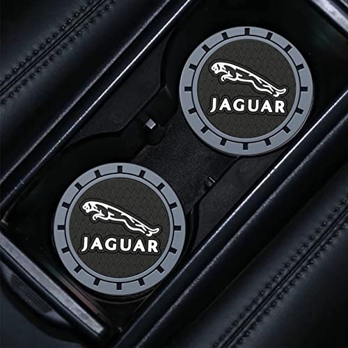 Car Cup Holder Coaster,Cup Holder Insert Coaster for Jaguar XE XEL XF XFL XJ F-PACE F-Type Series,Anti Slip Car Cup Coaster Car Accessories,Black