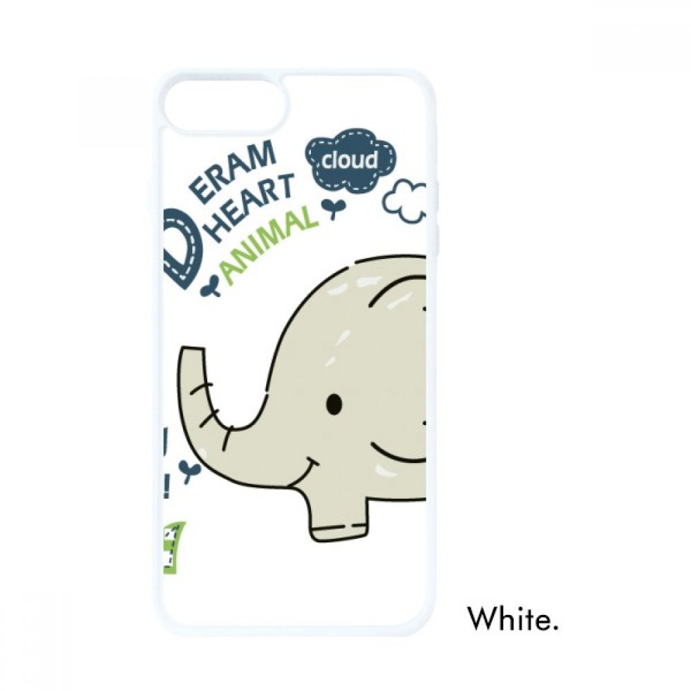 Coque iPhone SE 2 Dream Cloud éléphant gris design animalier blanc - 4