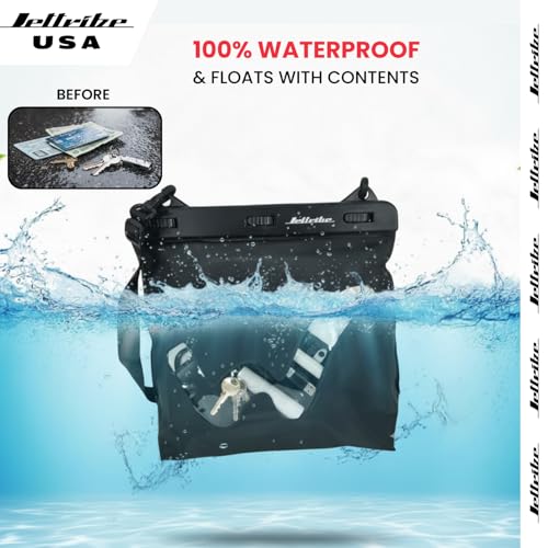 Bolsa seca impermeable Jettribe para PWC con triple cierre y costuras selladas, 11" x 8.5" miniatura 5
