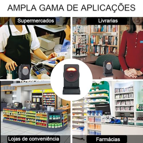 Leitor de Código de Barras Fixo Omnidirecional,leitor de codigo de barras sem fio