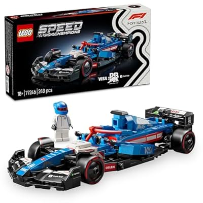 LEGO Speed Champions Visa Cash App RB VCARB 01 F1 racewagen Auto Bouwpakket voor Volwassenen met Formule 1 Coureur Minifiguur  Schaalmodel  Cadeau voor Hem of Haar  Mannen en Vrouwen 77246