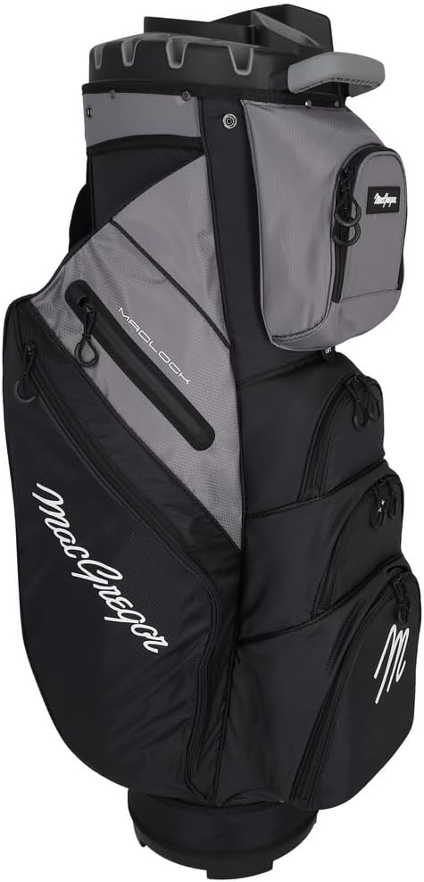 MacGregor MACLOCK Ultimate Divider System Cart Bag with 14 Way Organizer Divider Top and Individual Club Locking Slots