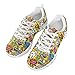 Jndtueit infirmière Baskets pour Femmes Fille Dessin animé Dentiste Motif Dentaire Coussin d'air Marche Formateurs Chaussures Baiser lèvres Conception