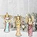 Faith Hope Love Angel Christmas Ornaments - Set of 3 - Handpainted - Vintage Christmas Decorations Each Measures 4
