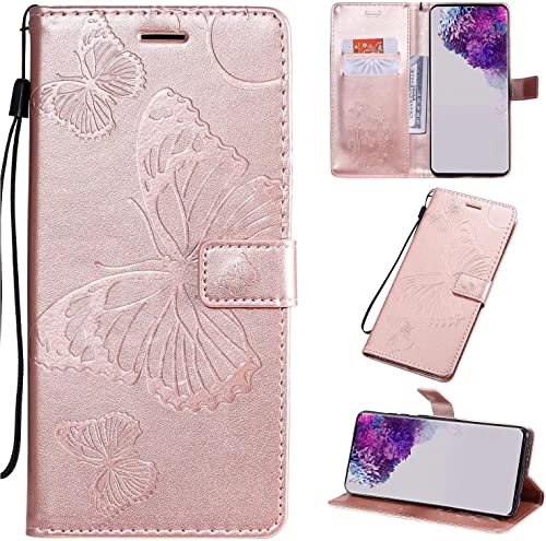 YIETI Capa carteira para Moto G5, carteira de couro borboleta 3D [recurso de suporte] [suporte para