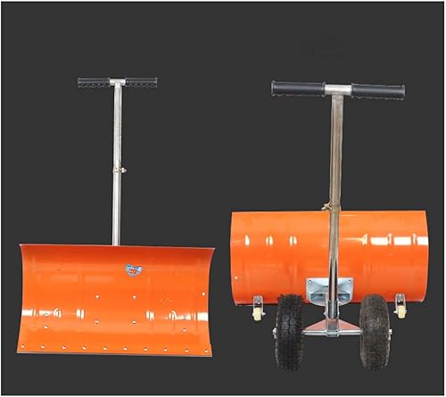 Miniatura 5 de Snow Shovel Wheeled Snow Shovel, Snow Remover with Non-Slip Handle in Winter, Height Adjustable Snow Shovel for Driveway Garden Car Pala de Nieve
