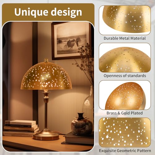 Clip On Lamp Shade,Metal Dome Shaped Light Bulb Cover,8" Diameter 4" Height - image 4