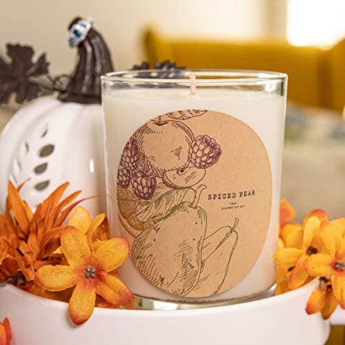 Kate Bissett Baubles Spiced Pear Scented Premium Candle And Jewelry With Surprise Ring Inside | 18 Oz Large Candle | Fall Collection | Made In The Usa | Parrafin Free Size 06 #TOP2