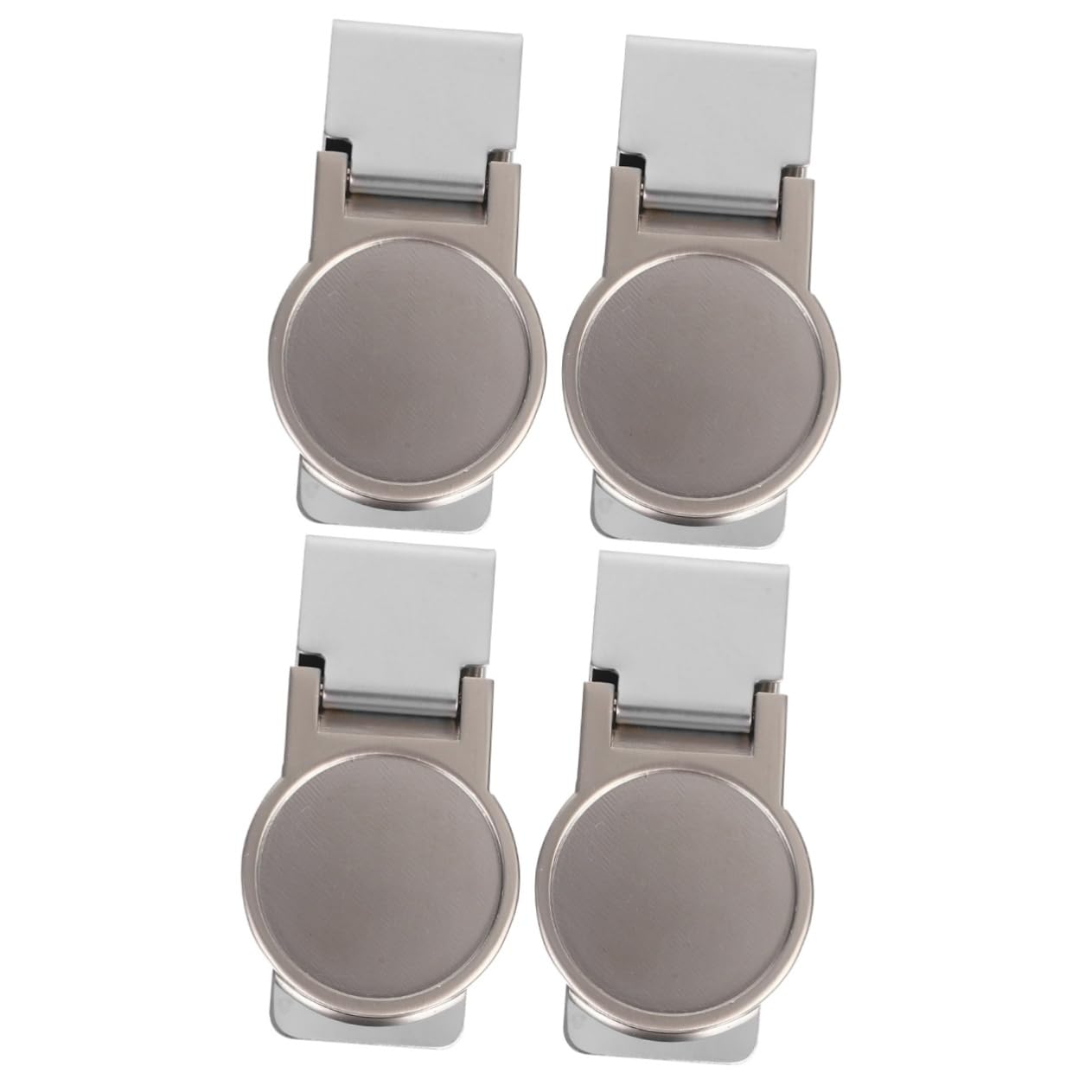 NOLITOY 2sets Modern Stainless Steel Money Clip Thin Cash Clip Silver Money for Men Metal Note Clamps Tidy Wallet 2pcs*2