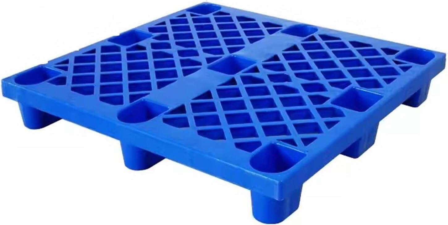 TIST Plastic Pallets Nestable Transport Pallets Warehouse Storage Grid Mat Camping Storage Closet Easy to Clean(0.8x0.8x0.14m)