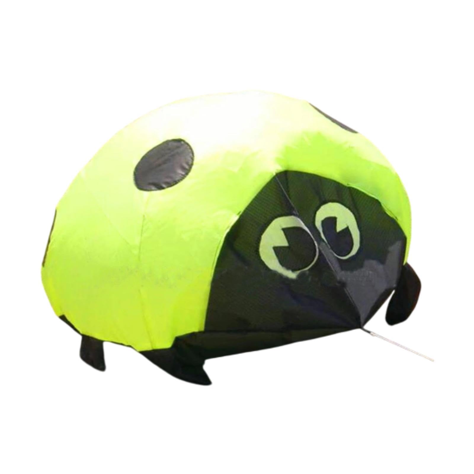 Cometa Grande con Forma de Mariquita, Juguete Infantil para Juegos Al Aire Libre, Actividades, Viajes Y Playa.
