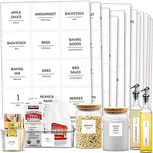 Talented Kitchen 157 Minimalistische Ergänzungsetiketten für Speisekammer und Kühlschrank Cover