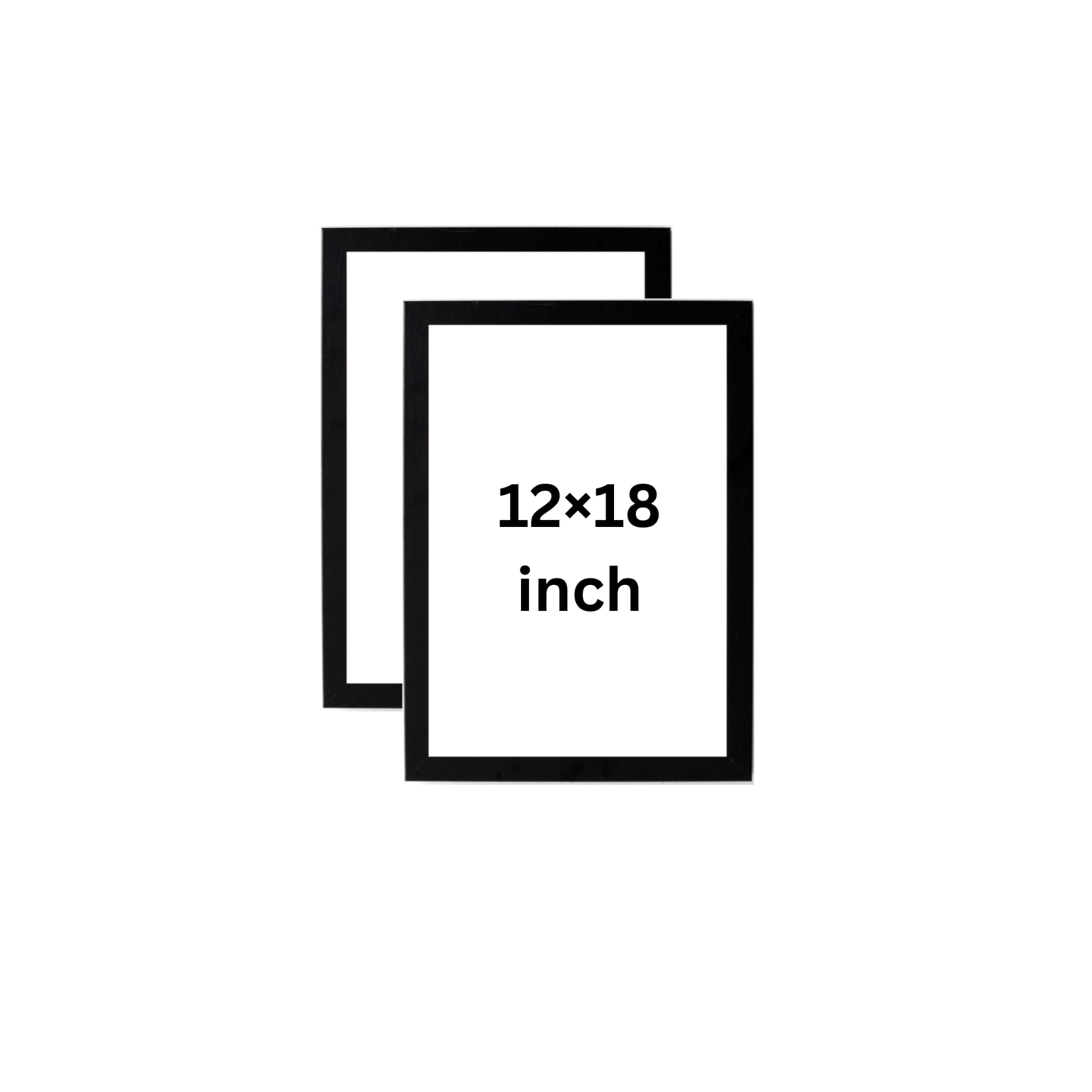 Black Photo Frame, 12x18 Inch, MDF Wood, with High Quality pixipoly Set of 5, for Wall Display (12X18 (2Pcs))-image-40