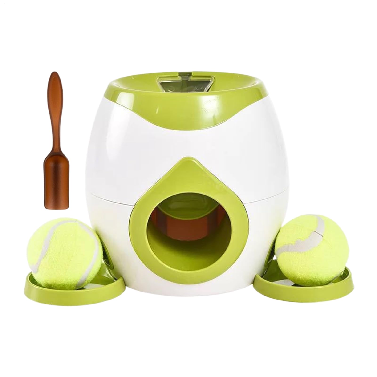 Tireur de balle pour chiens, lance-balle pour chiens - Automatique du lanceur de baseball pour animal de compagnie,Enrichissement de stimulation mentale de tir de balle interactive avec mangeur pour m