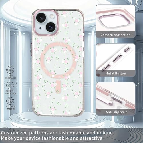 Coque iPhone 15 Plus compatible Magsafe transparente rigide antichoc