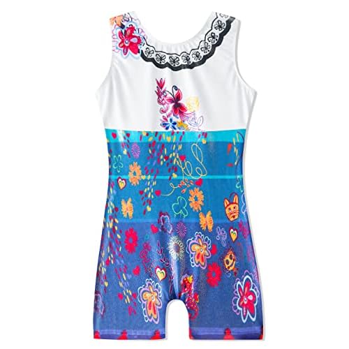 HOZIY Gymnastics Leotards for Girls Sparkly Biketard Mermaid Green Red Hot Pink Polka Dots 2-3T Magic Navy
