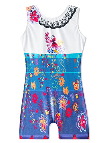 HOZIY Gymnastics Leotards for Girls Sparkly Biketard Mermaid Green Red Hot Pink Polka Dots