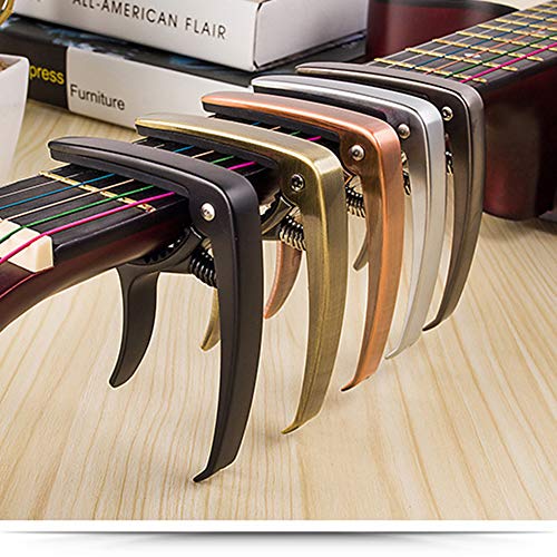 Capodastre Guitare avec 5 Médiators Capo en alliage de Zinc pour Ukulélé Acoustique Electrique Guitare Basse - Les Beatles, Paul McCartney, John Lennon, RIngo Starr, George Harrison Capodastre Guitare avec 5 Médiators Capo en alliage de Zinc pour Ukulélé Acoustique Electrique Guitare Basse – Image 7