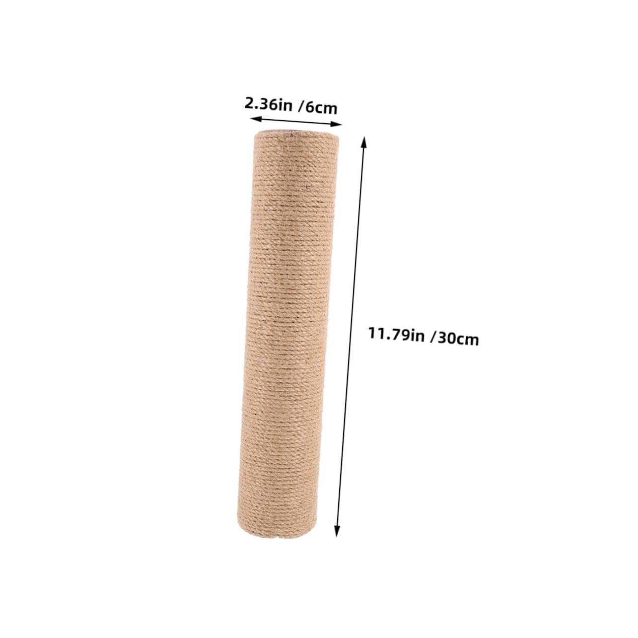 HOUDERCO 2pcs Sisal Scratching Post Replacement for Cat Corner Wall Mount Tall Post DIY Cat Tree Climber Scratch Pad