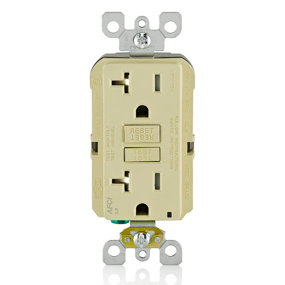 Buy Leviton AFTR2I 20Amp, 120Volt SmartlockPro Outlet Branch Circuit