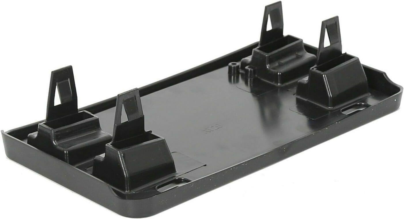 DAT AUTO PARTS Front Bumper License Plate Frame Tag Mounting Bracket Holder Replacement for 2015-2017 Ford F150 Series Non Turbo Black Textured Plastic FO1068165 FL3Z17A385A