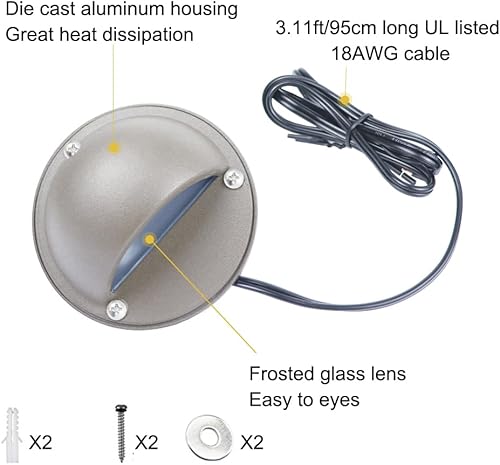 Miniatura 6 de Luces LED de bajo voltaje que cambian de color, 2 W, 12-24 VAC/CC, bombilla LED RGBW G4 reemplazable para barandilla de paisaje, 2 unidades con