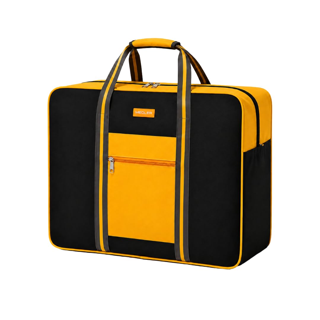 m medler Hexter Nylon Foldable Travel Duffle Bag for Men & Women, Wardrobe and Underbed Storage, Weekender Carry On Luggage Storage Handbag with Carry Handle-picture-43