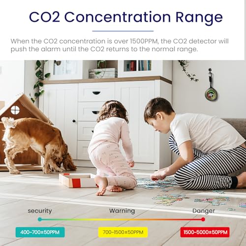 Lsenlty PTH-10C Portable Co2 Detector, 2S Refresh High Accuracy Carbon Dioxide Monitor, 3 In 1 Co2 Meter thumb #2
