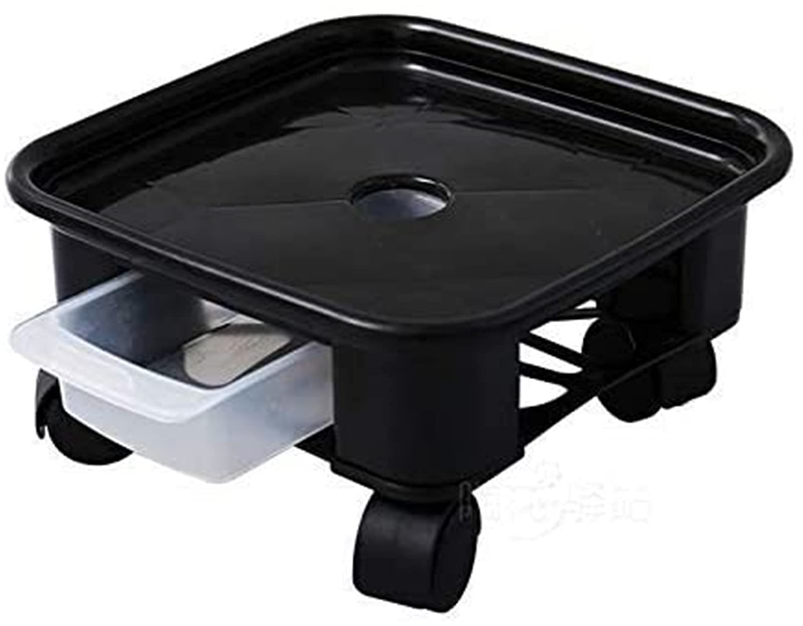 Buy Pallet Caddy with Wheels, Square Plastic Pot Trolley Large Pot